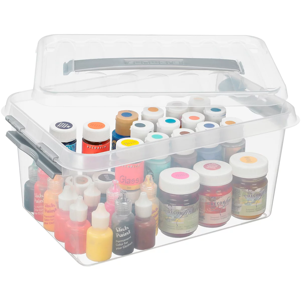 Boîte de rangement en plastique q-line (52 litres)