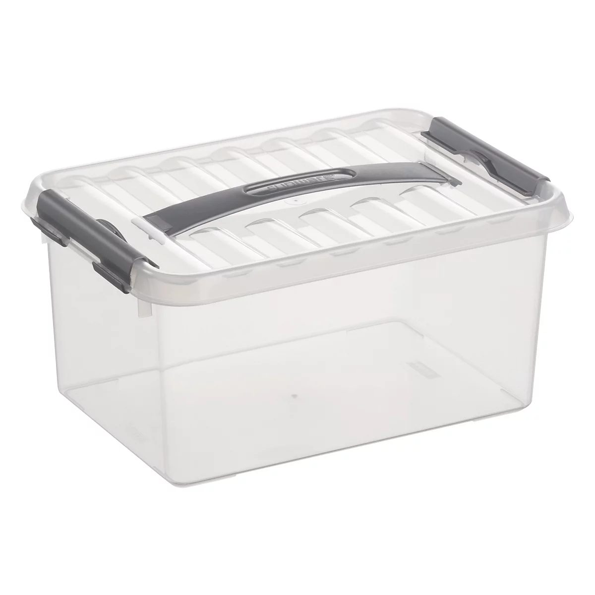 Boîte de rangement Sunware Q-line - couvercle avec poignée - L 300 x L 200 x H 140 mm - 6 l