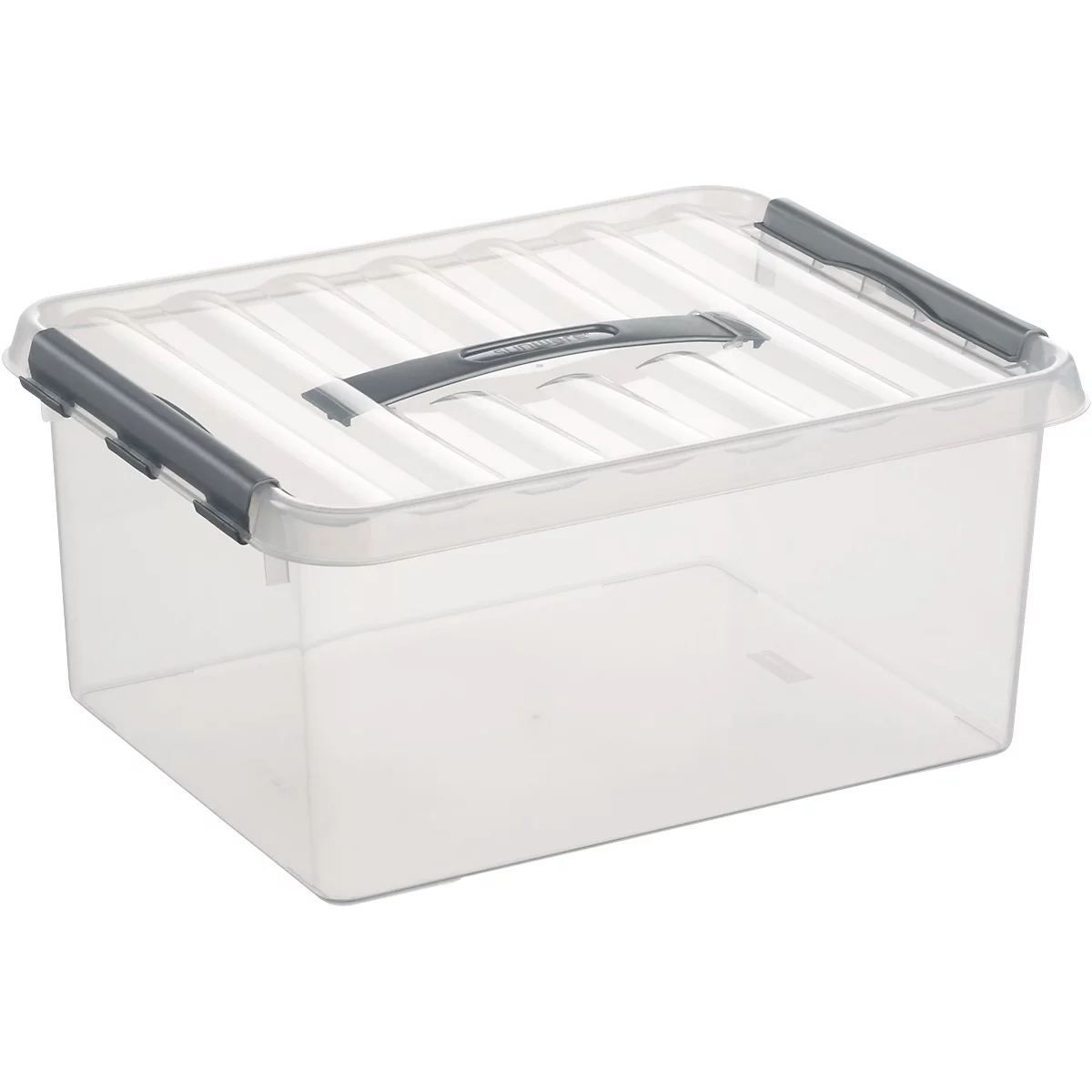 Boîte de rangement Sunware Q-line - couvercle avec poignée - L 400 x l 300 x H 180 mm - 15 l