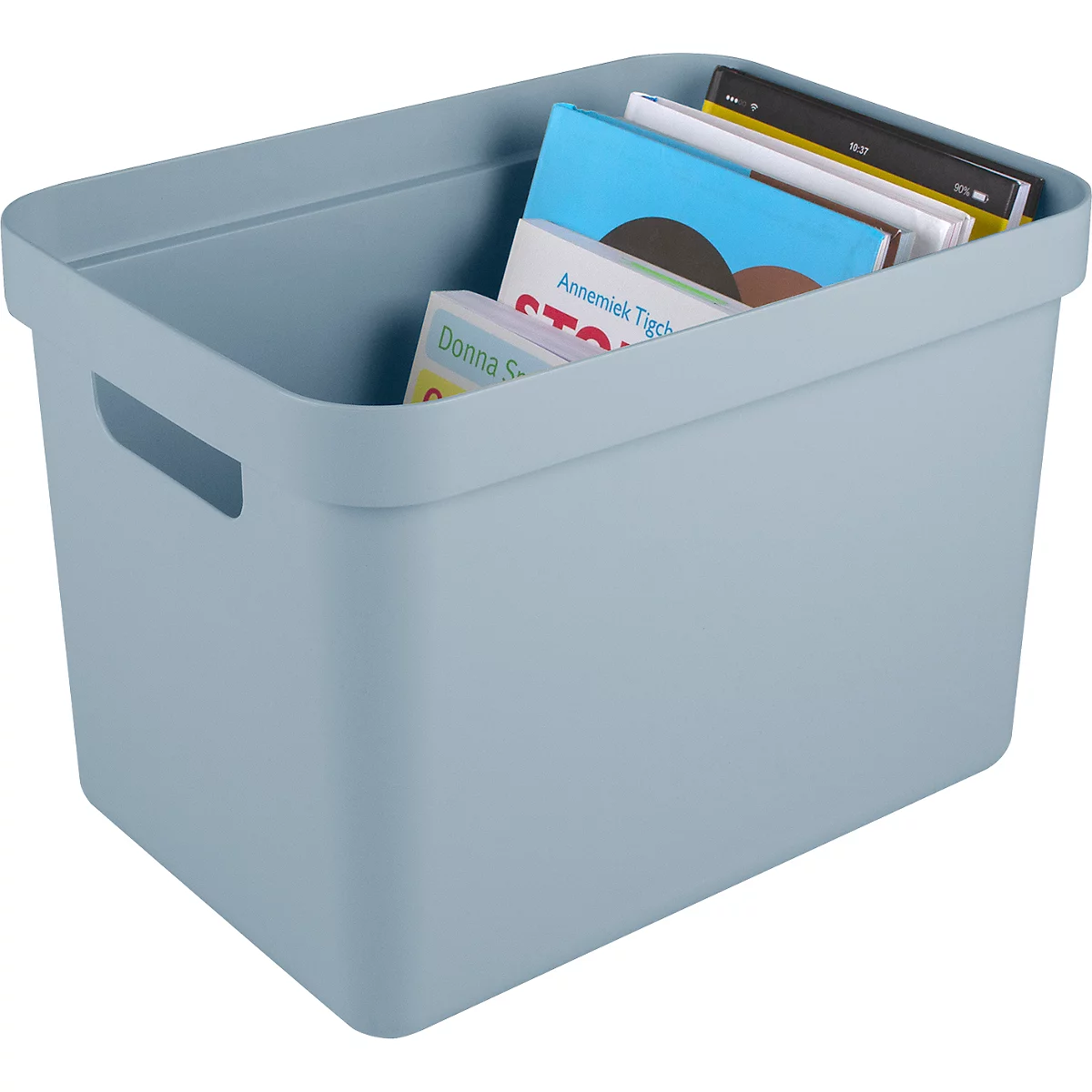 Boîte de rangement Sunware Sigma Home, 18 l, bleu-gris