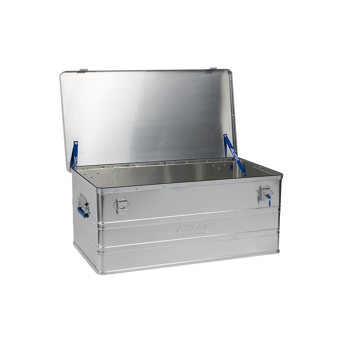 Boîte de transport Alutec CLASSIC 142, aluminium, 142 L, L 895 x l. 495 x H 275 mm, serrures à cylindre