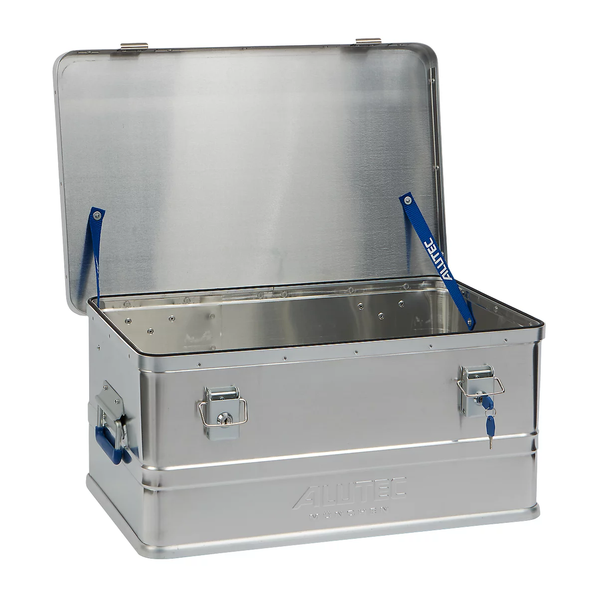 Boîte de transport Alutec CLASSIC 48, aluminium, 48 L, L 575 x l. 385 x H 270 mm, serrures à cylindre
