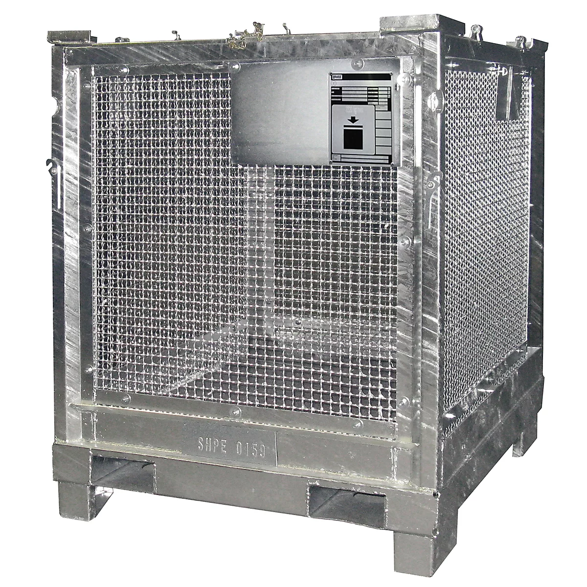 Boîte de transport BAUER STB 1000, en tôle d'acier, galvanisée à chaud, verrouillable, L 1200 x P 1000 x H 1235 mm