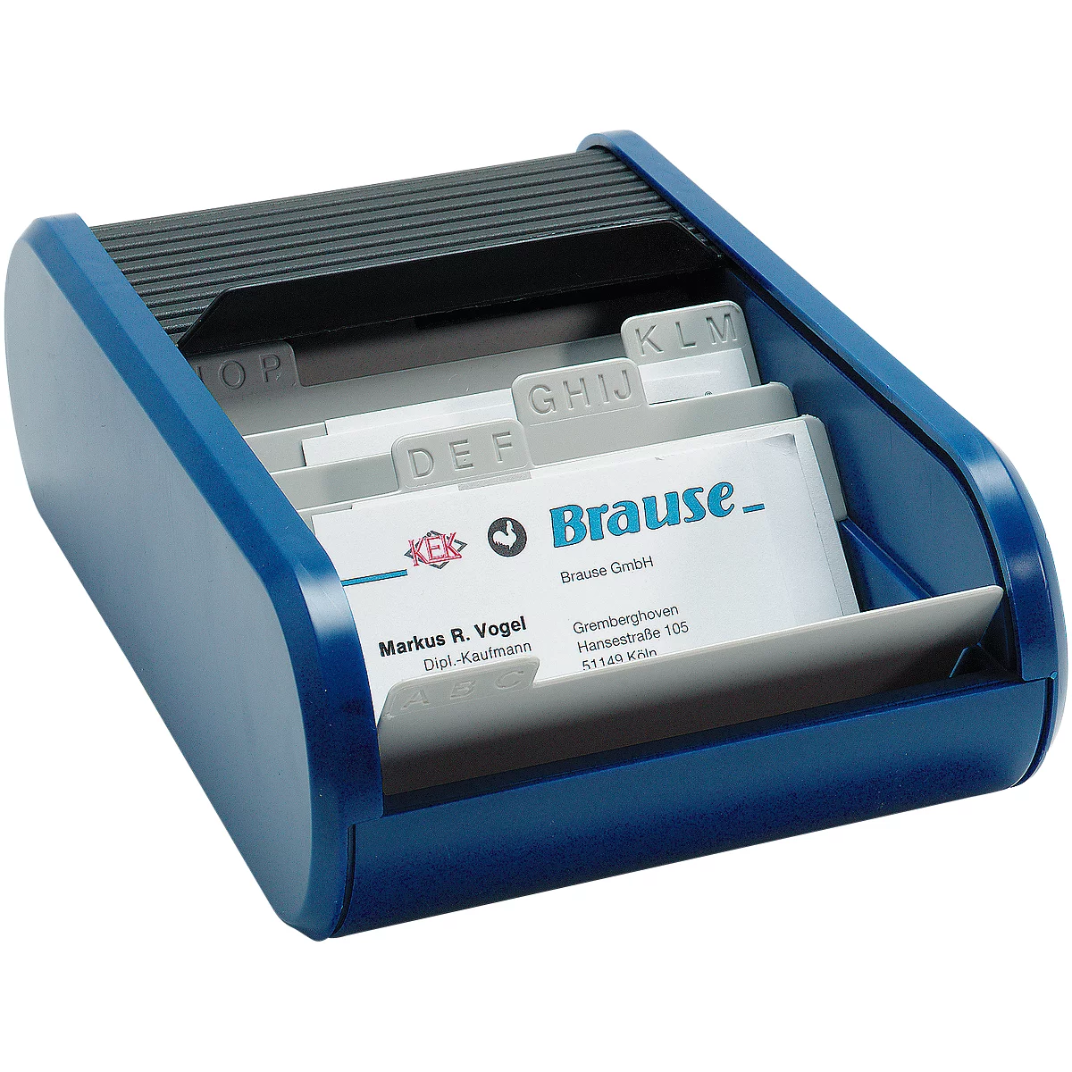Boîte pour cartes de visite helit, bleu