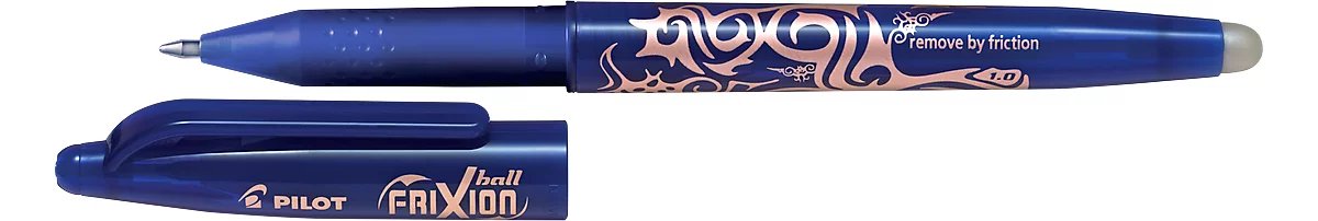 Bolígrafo FRIXION BALL, punta de goma, diámetro de mina 1 mm, ancho de línea 0,6 mm, 12 unidades, azul