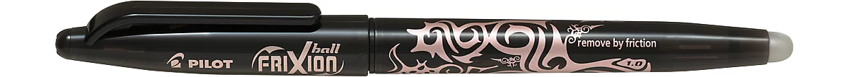 Bolígrafo FRIXION BALL, punta de goma, diámetro de mina 1 mm, ancho de línea 0,6 mm, 12 unidades, negro