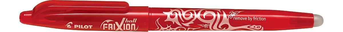 Bolígrafo FRIXION BALL, punta de goma, diámetro de mina 1 mm, ancho de línea 0,6 mm, 12 unidades, rojo