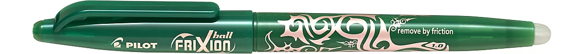 Bolígrafo FRIXION BALL, punta de goma, diámetro de mina 1 mm, ancho de línea 0,6 mm, 12 unidades, verde