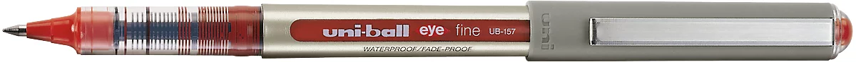 Bolígrafo Uni-ball ojo, fino 0,4 mm, rojo