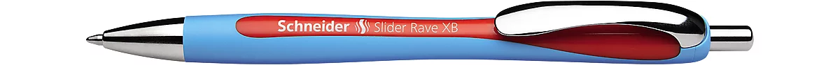 Bolígrafos Slider Rave, rojo, 5 piezas