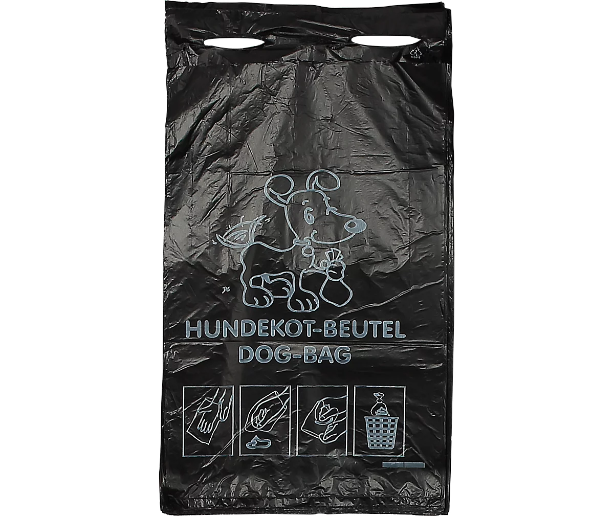 Bolsas de desechos de perro, negras, 2000 piezas