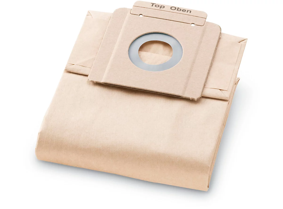 Bolsas de filtro de papel KÄRCHER®, para aspirador en seco T 7/1, 10 unidades
