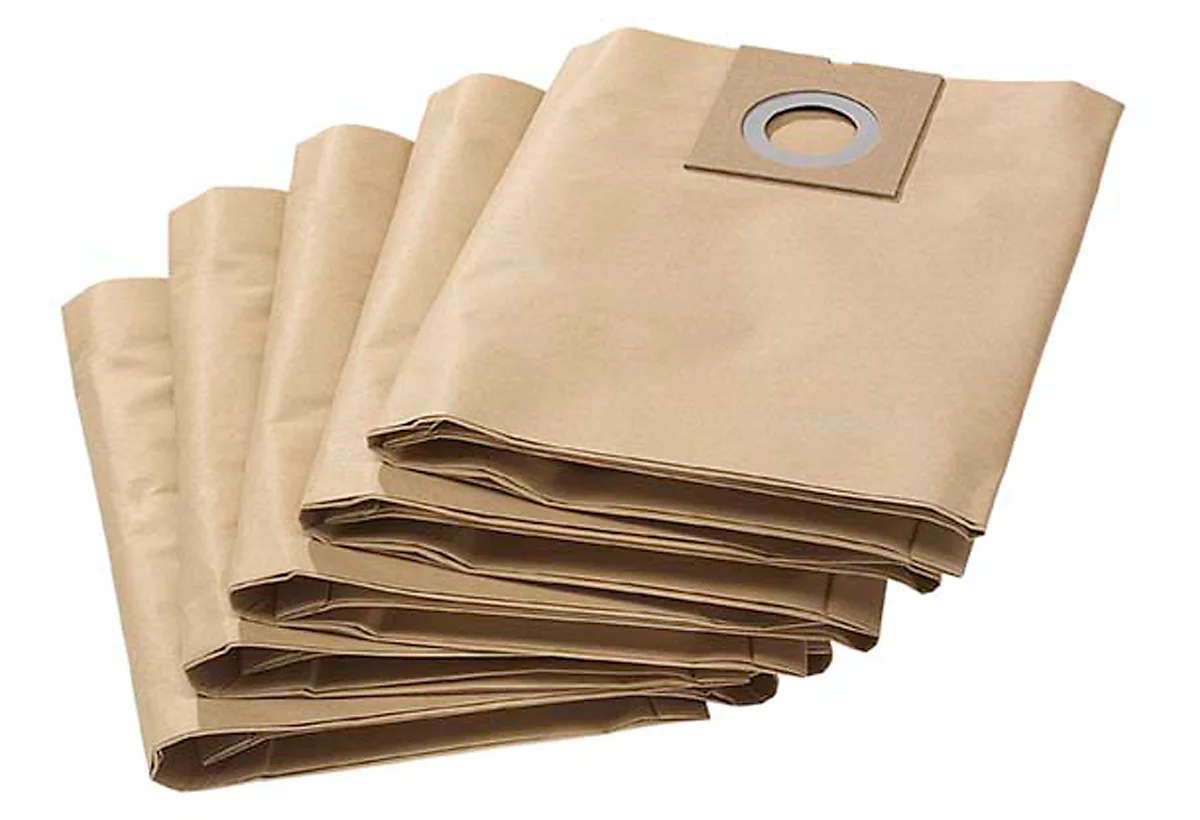 Bolsas de filtro de papel para aspirador seco/húmedo KÄRCHER® 27/1 ADV, 5 unidades