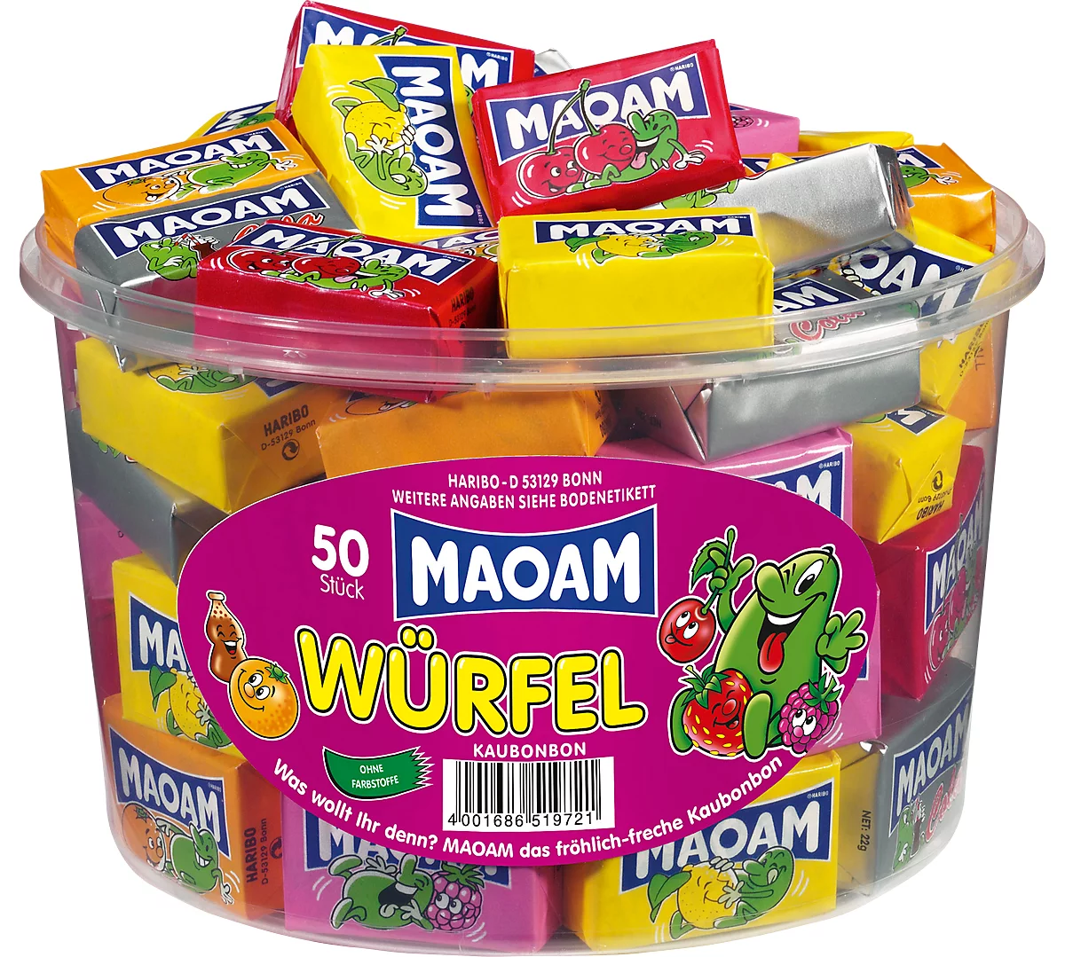 Bonbons à mâcher Maoam Haribo, 50 emballages individuels acheter à prix  avantageux
