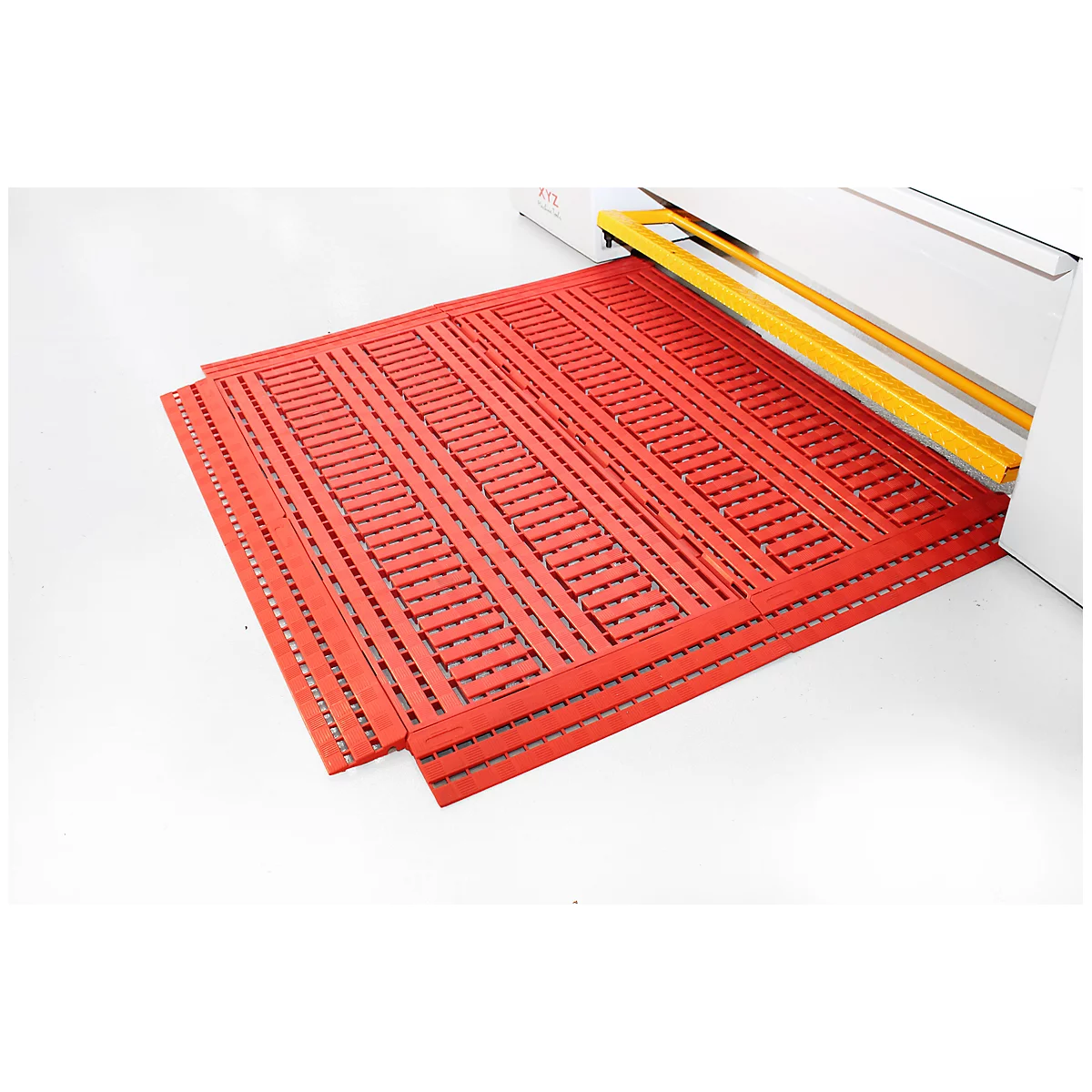 Borde de accionamiento, L 600 x A 120 x H 25 mm, naranja