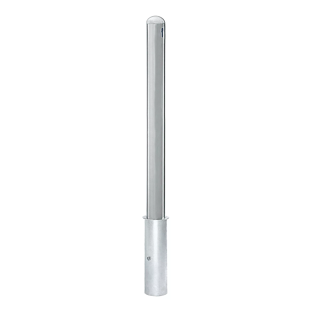Borne en inox, avec hémisphère, dispositif demi-cylindre profilé