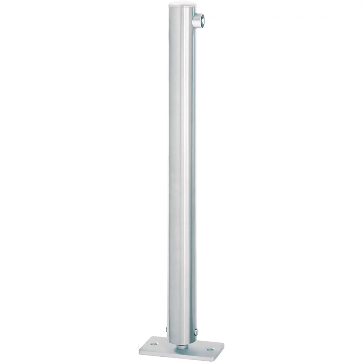 Borne en inox, couvercle plat, rabattable, serrure à cylindre pompier triangulaire