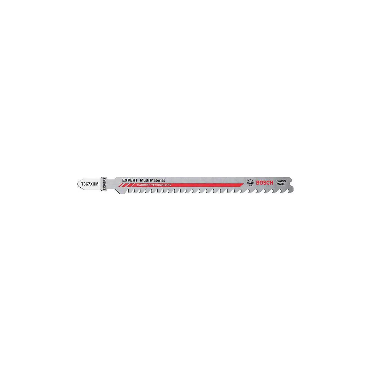 BOSCH decoupeerzaagblad Expert T 367 XHM, Multimateriaal, L 132 mm, Hardmetaaltechnologie, progressieve tandsteek, 3 stuks