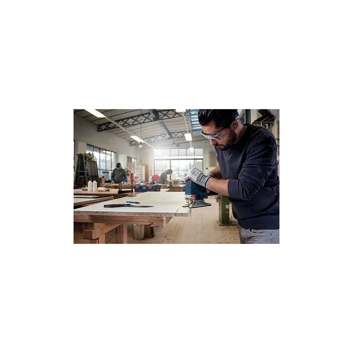 BOSCH decoupeerzaagblad T 101 B, HCS, L 100 mm, tandsteek 2,7 mm, voor hout &amp; kunststof, 100 stuks