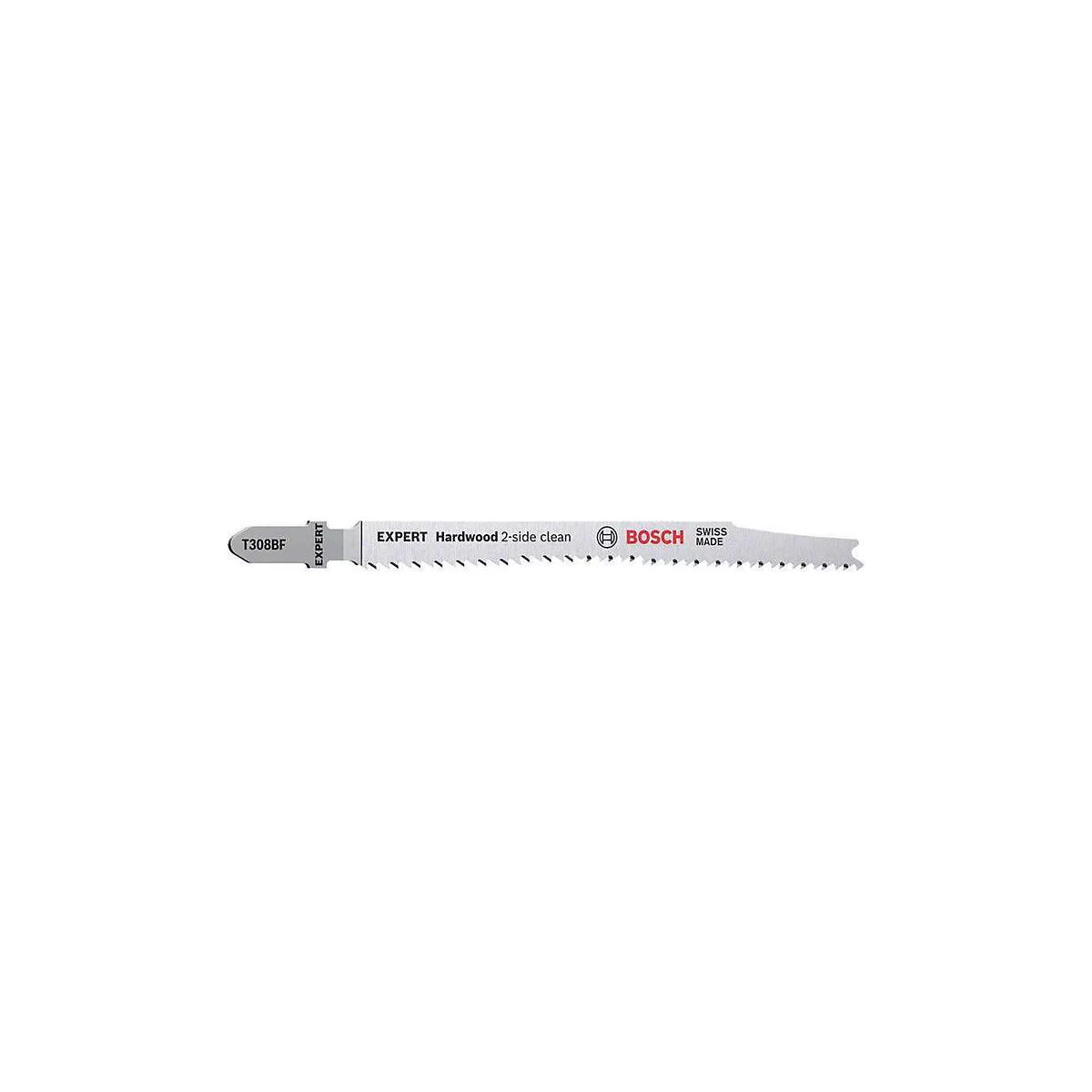 BOSCH decoupeerzaagblad T 308 BF, hardhout 2-zijdig, L 117 mm, voor laminaat &amp; multiplex, T-as, tandsteek 2,2 mm, 5 stuks