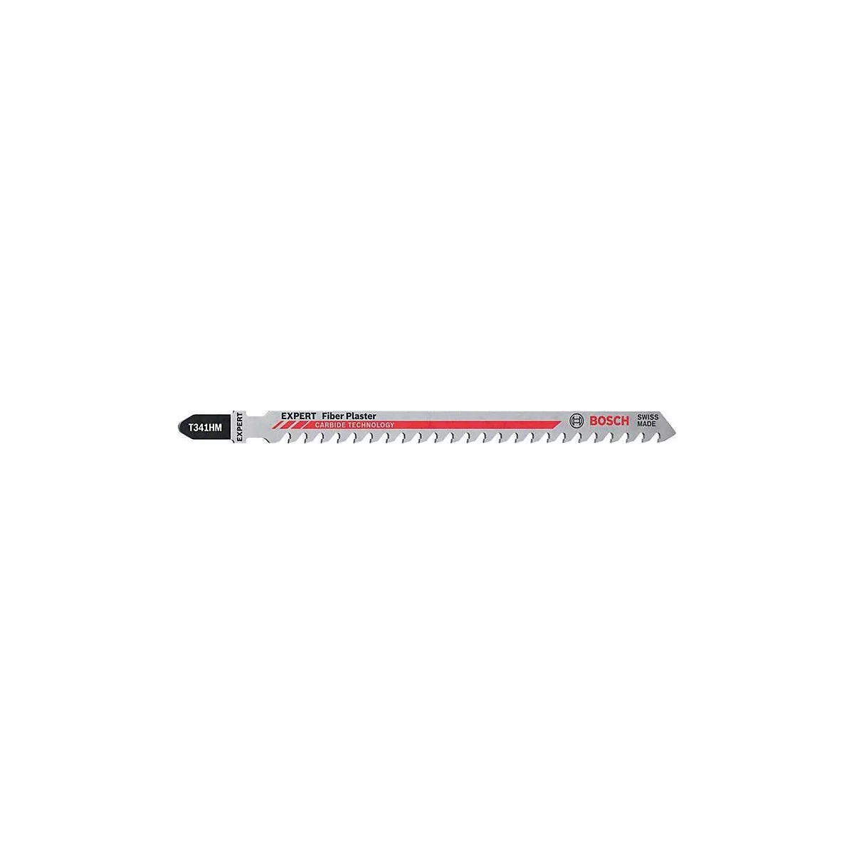 BOSCH decoupeerzaagblad T 341 TCT, voor abrasieve bouwmaterialen, L 132 mm, hardmetaaltechnologie, T-schacht, 3 stuks
