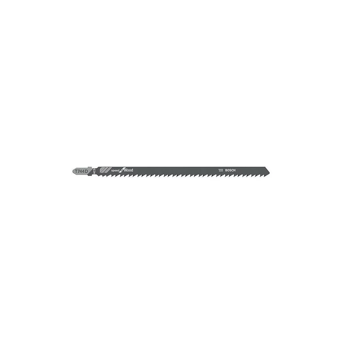 BOSCH decoupeerzaagblad T 744 D, HCS, L 180 mm, tandsteek 4 mm, set/geslepen, 3 stuks