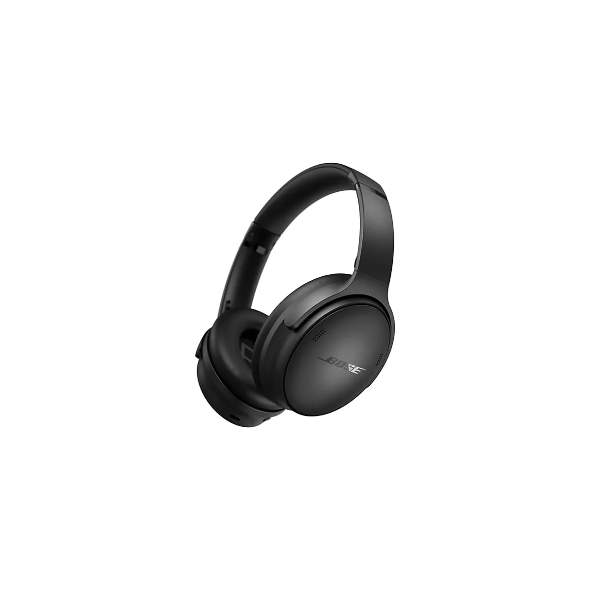 Schwarzer Over-Ear-KopfhÃ¶rer, Marke Bose. Sichtbar sind Ohrmuscheln, Kopfband und Markenlogo.