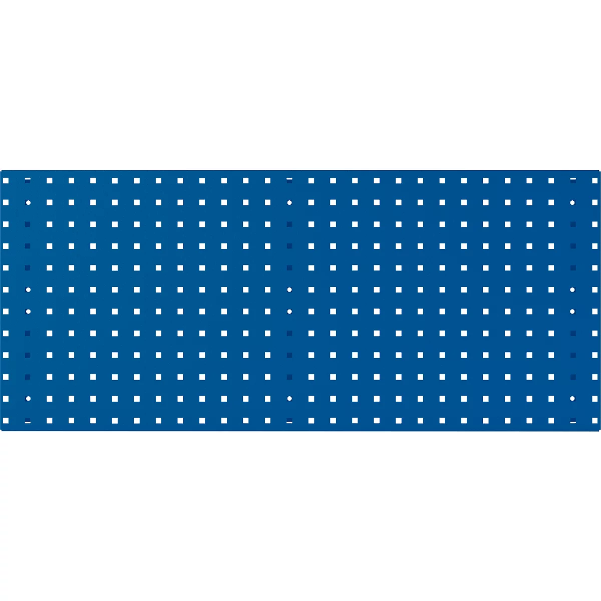 Blauer Hintergrund mit weißen Quadraten in einem regelmäßigen Muster.