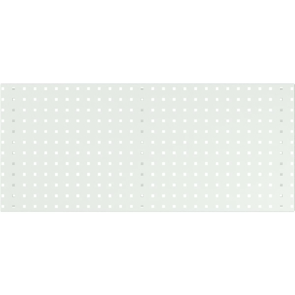 Rechteckige helle Platte mit vielen kleinen Löchern. Sie ist rechteckig und weist an allen Seiten einen schmalen Rand auf.