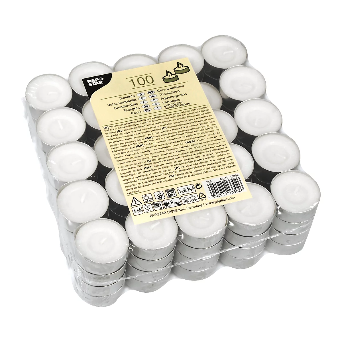 Bougies chauffe-plat 100 p.