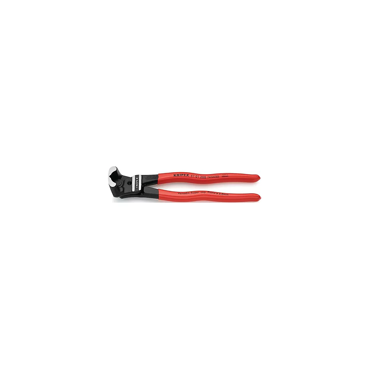 Bout eind kniptang totaal l.200mm kop pol.koper deksel KNIPEX