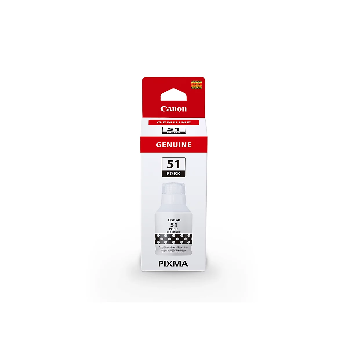 Bouteille d'encre originale Canon GI-51PGBK, pack individuel, noir-pigmenté
