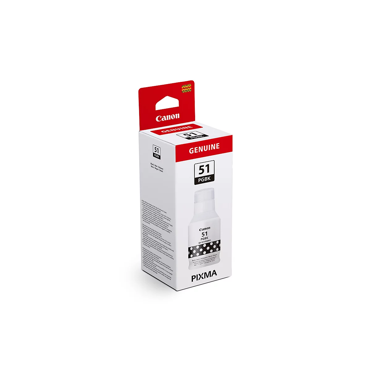 Bouteille d'encre originale Canon GI-51PGBK, pack individuel, noir-pigmenté