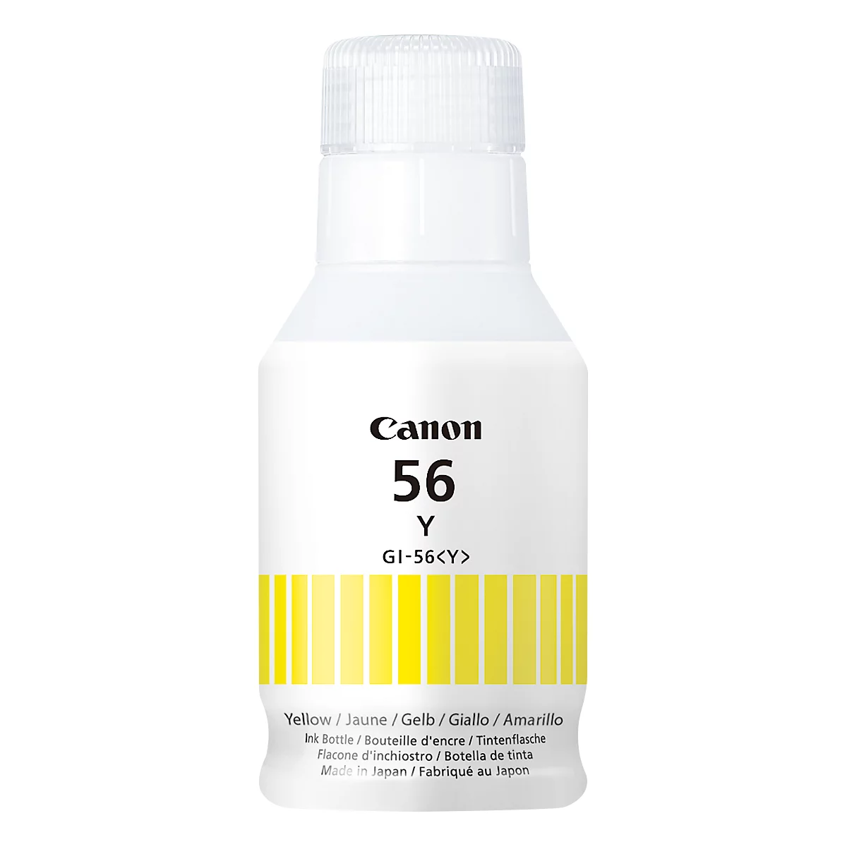 Bouteille d'encre originale Canon GI-56Y, pack individuel, jaune