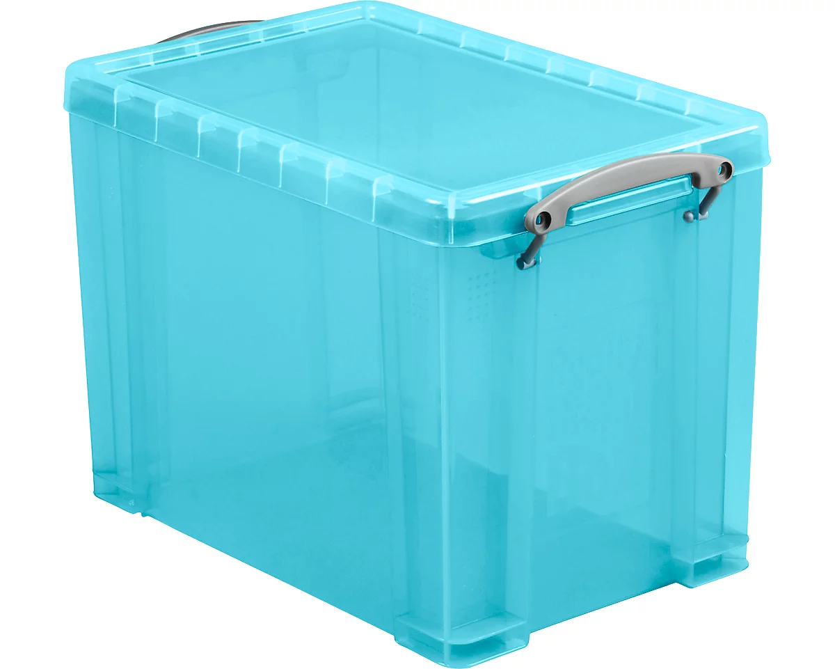 Box, Kunststoff, transparent aqua, 19 l