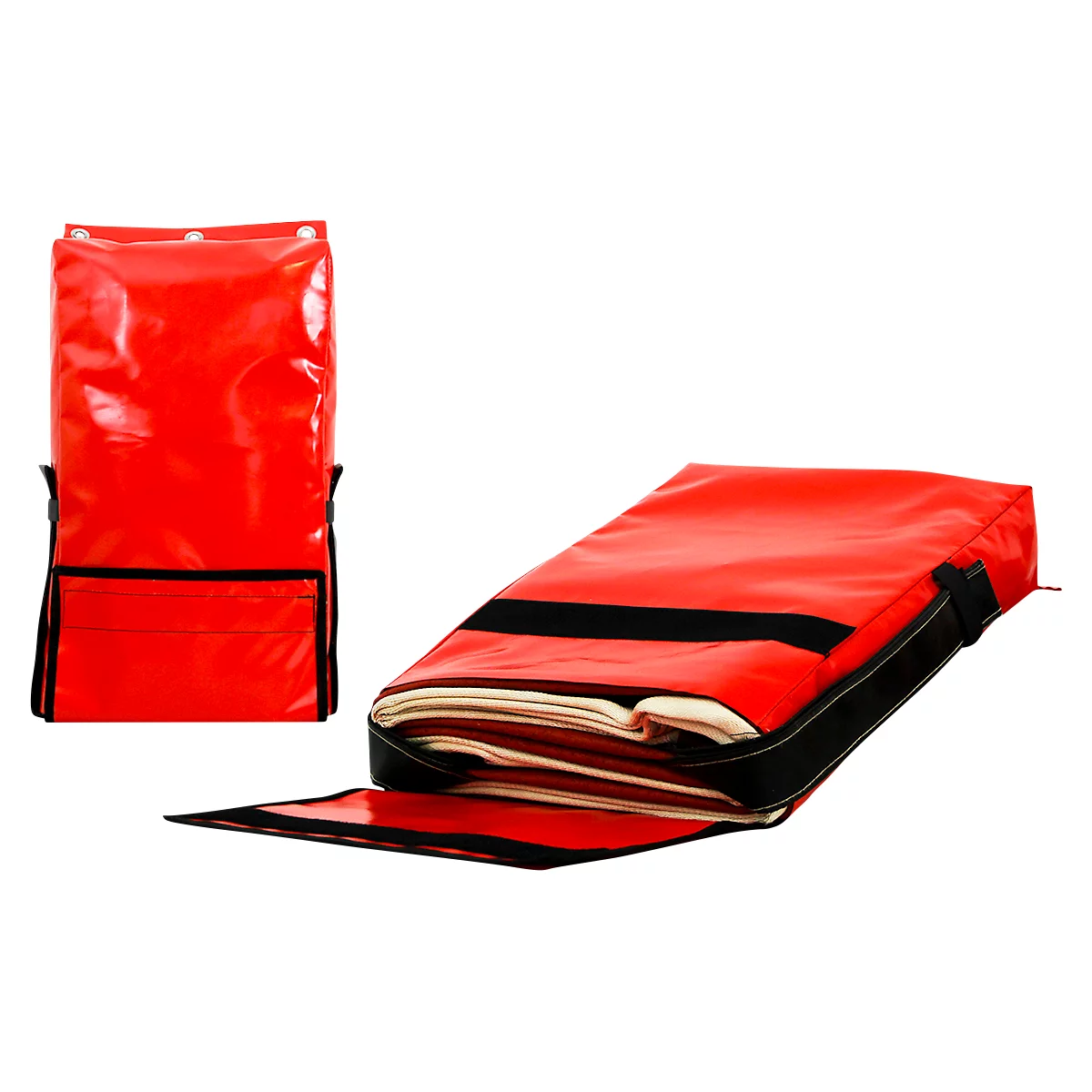 Brandbegrenzungsdecke S-TYPE, für HV- und Li-Ion-Akkus, 2-seitig beschichtet, bis 1200 °C, mit Wandtasche, L 1500 x B 2000 mm, HT-Silikat, gold