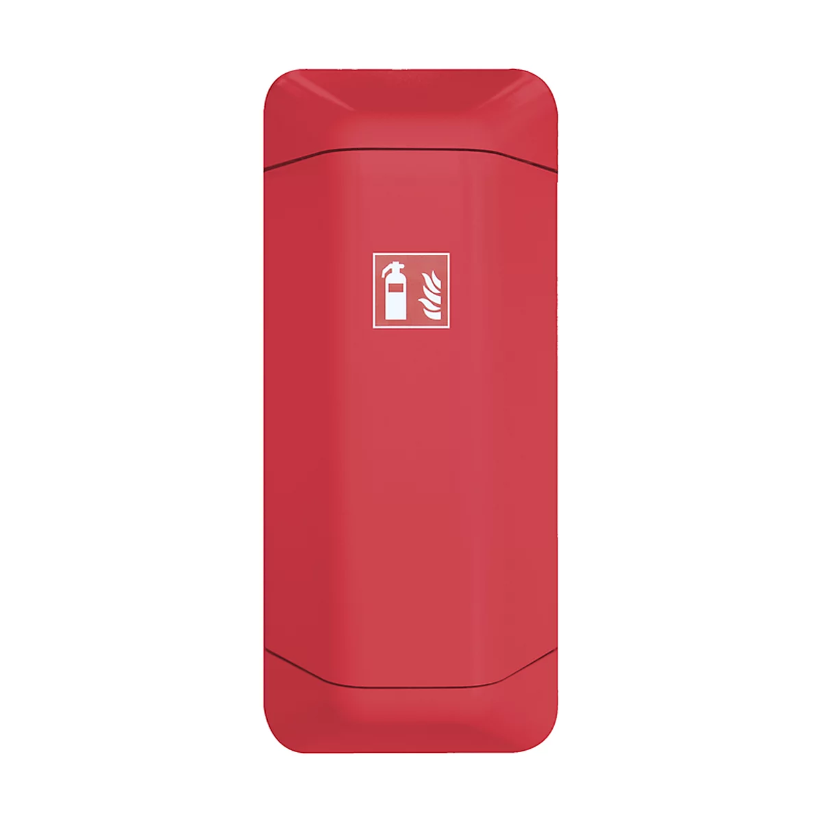 Brandblusserkast help, kunststof, B 434 x D 225 x H 1028 mm, rood