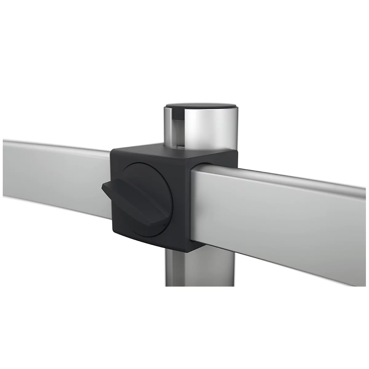 Bras de moniteur durable, pour 2 écrans 21-27', VESA, rotatif et inclinable, réglable en hauteur, avec pince de bureau