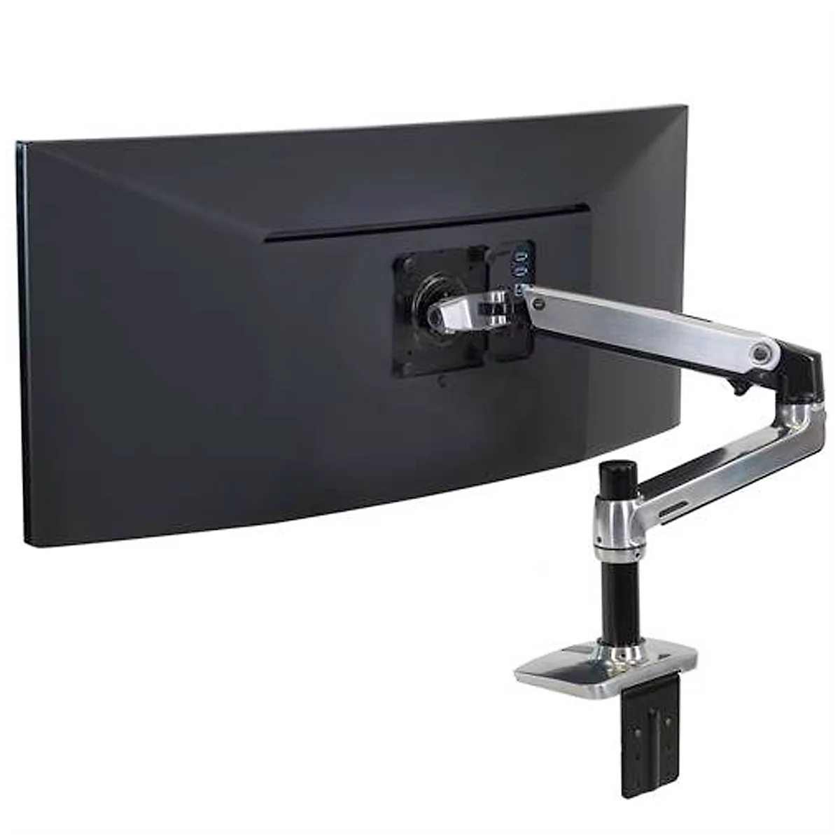 Bras de moniteur ergotron® LX, pour 1 écran jusqu'à 34″ & jusqu'à 11,3 kg, support  de table, réglable en hauteur et en profondeur, inclinable, VESA, noir mat.  acheter à prix avantageux