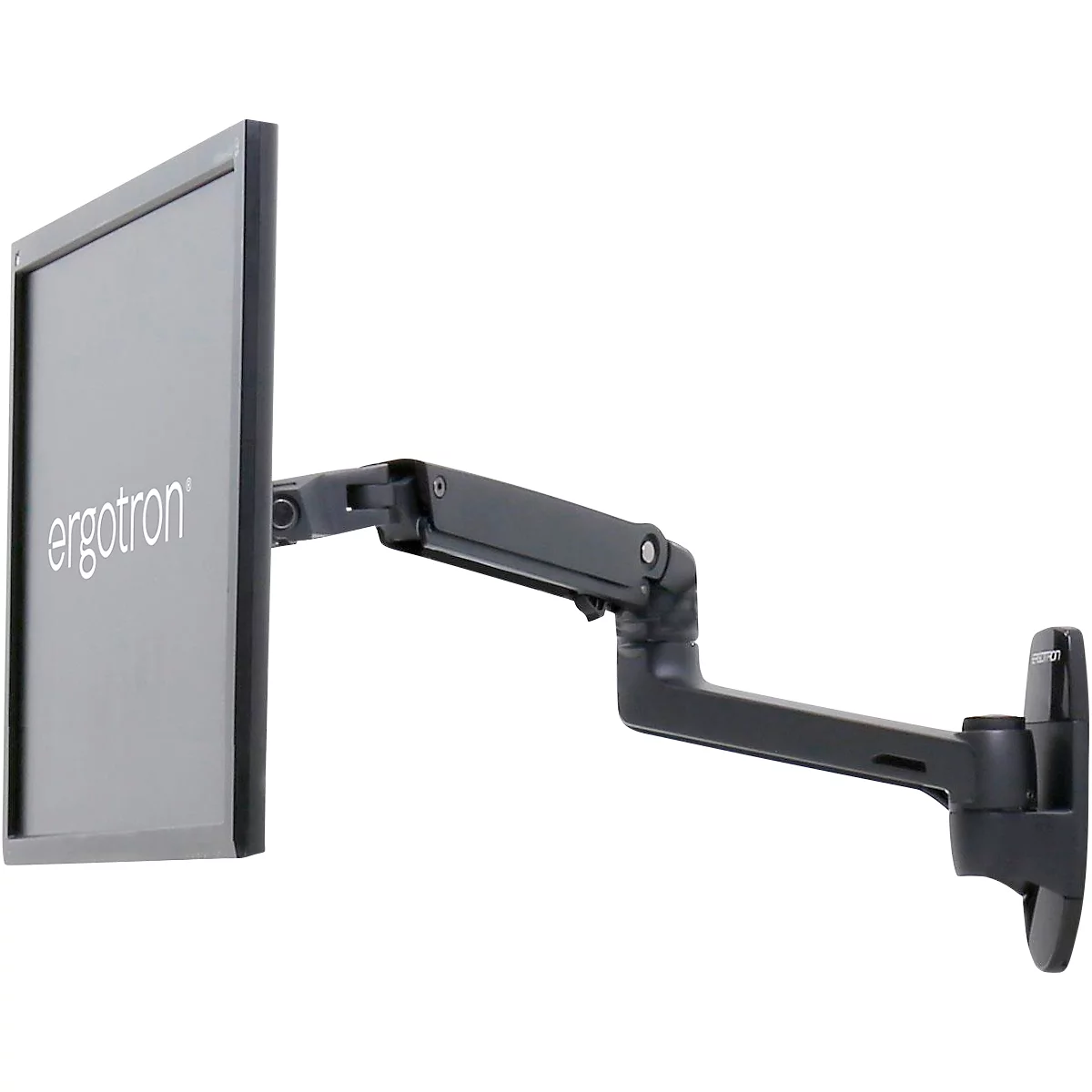 Bras mural pour écran Ergotron LX, jusqu'à 34', jusqu'à 11,3 kg, inclinable et pivotant, VESA, noir