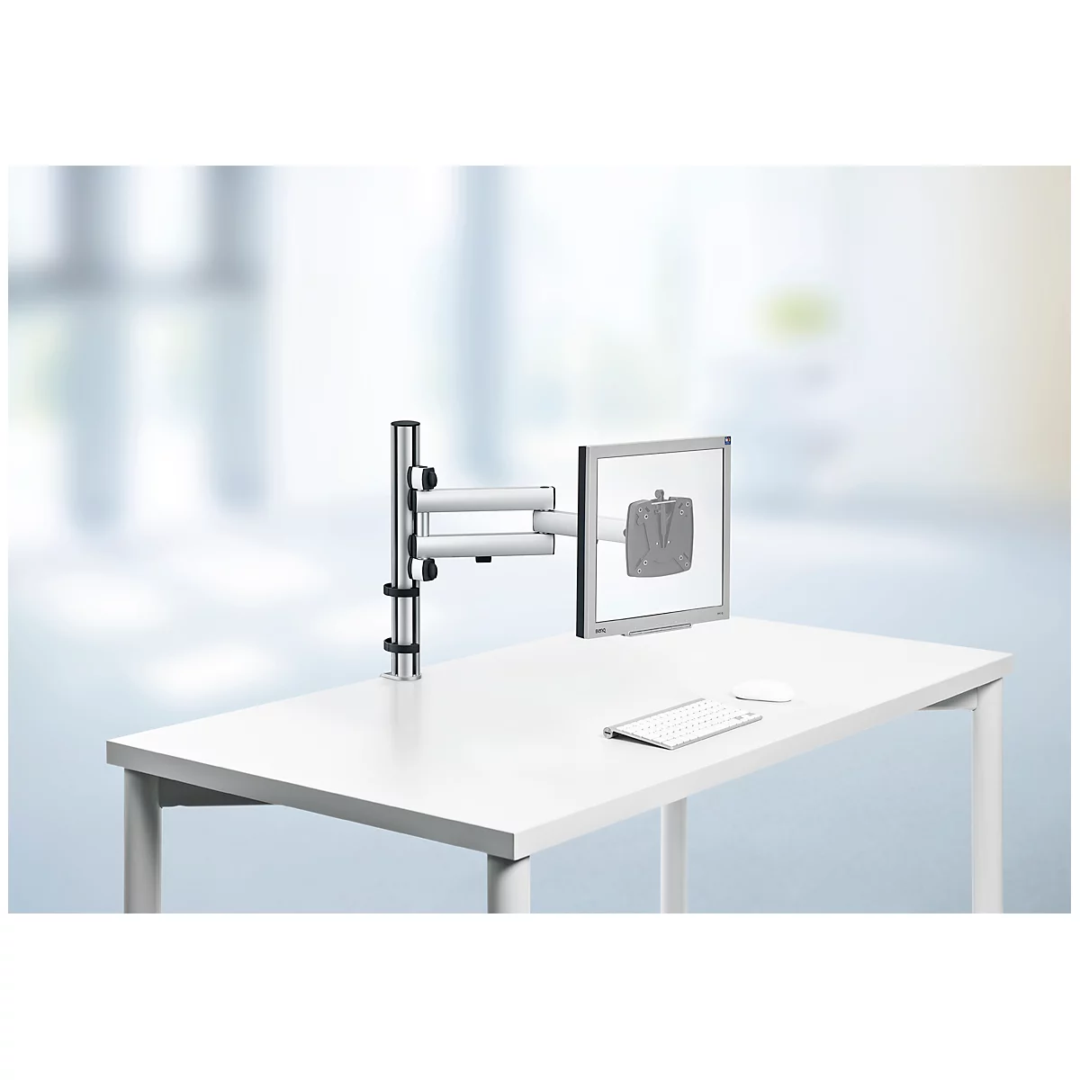Bras pivotant pour écran TSS Basic Novus, pince de 14 à 40 mm, support en 2 segments