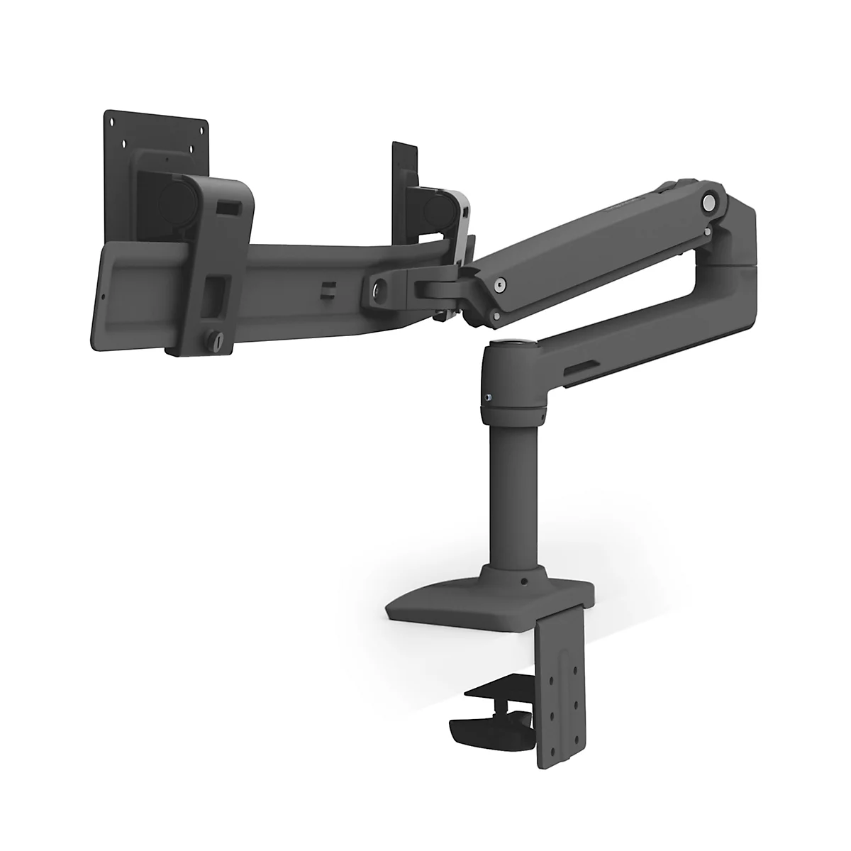 Bras pour écran Ergotron LX Dual Direct 45-489-224, pour 2 écrans jusqu'à 25', jusqu'à 10 kg, pivotant, inclinable &amp; réglable en hauteur, VESA, noir