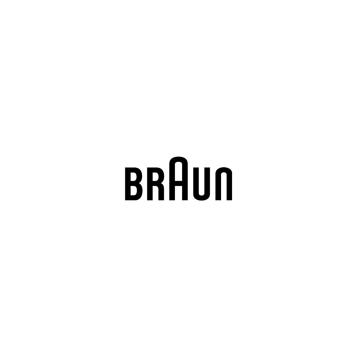 Schwarzes Braun-Logo auf weißem Hintergrund.