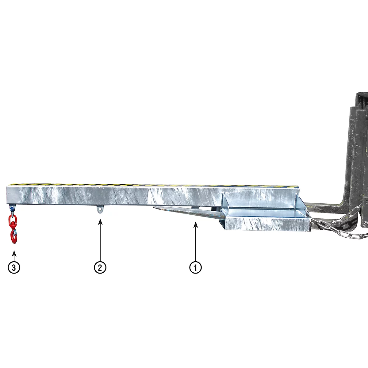 Brazo de carga para elevador de archivo, 1600-2,5, galvanizado