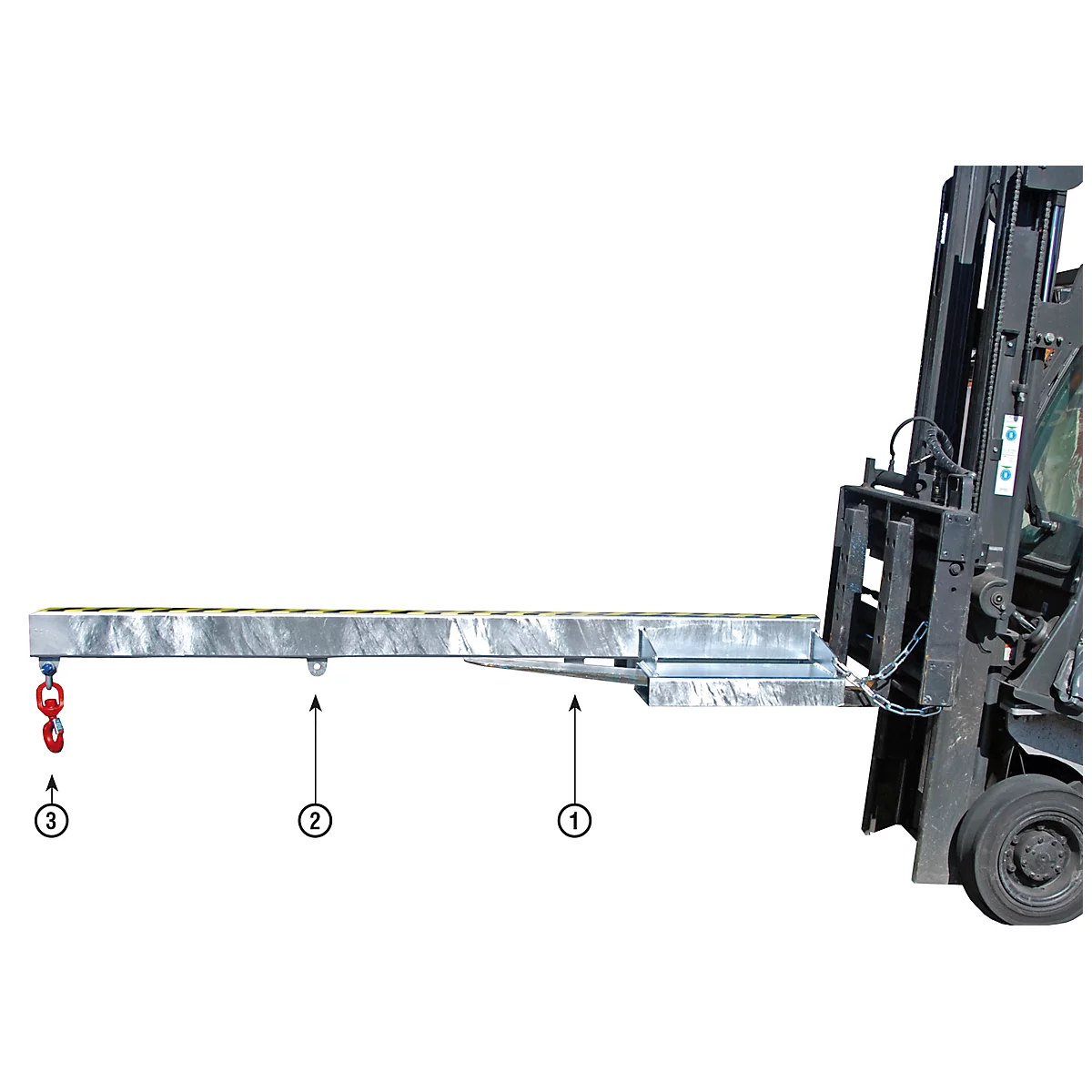 Brazo de carga para elevador de archivo, 2400-1,0, galvanizado