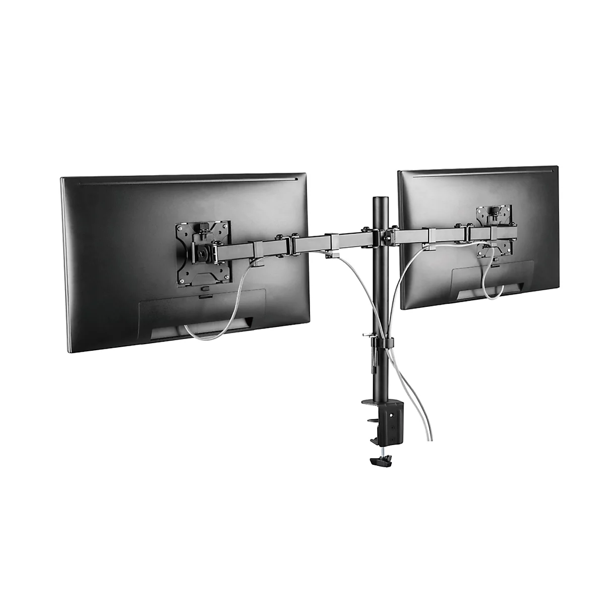 Brazo para monitor de 2 pliegues Neomounts by Newstar FPMA-D550DBLACK, hasta 32", inclinable/giratorio/giratorio, ajustable en altura y profundidad