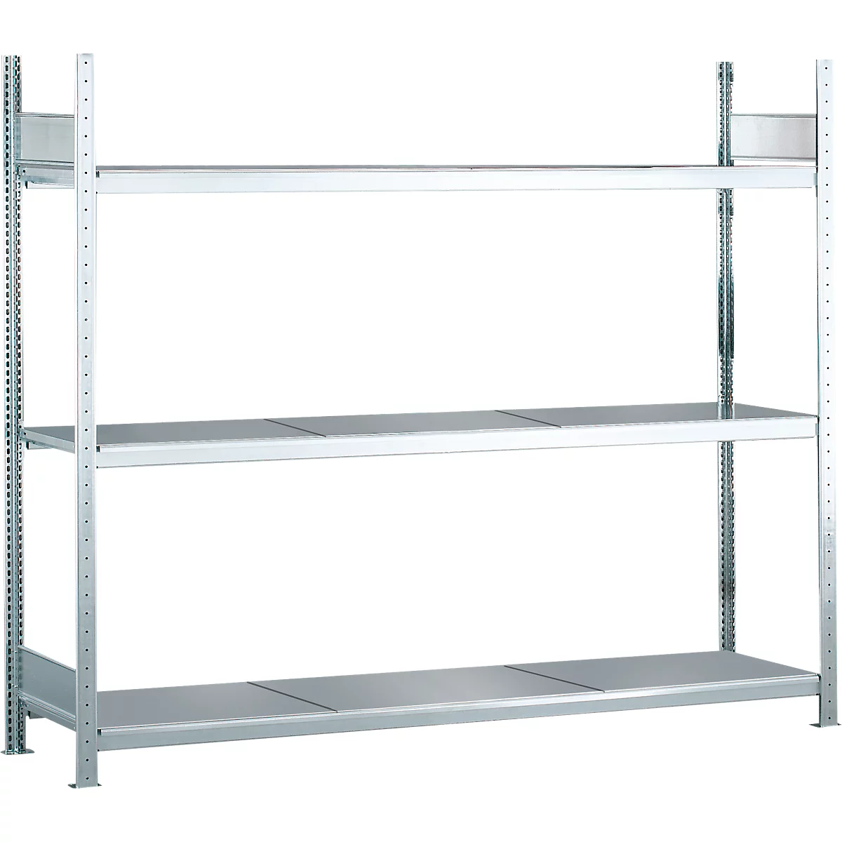 Breedvakstelling WS 2000 - B 2250 x D 800 x H 2000 mm - 3 legborden - draagvermogen per legbord 400 kg - staal - verzinkt