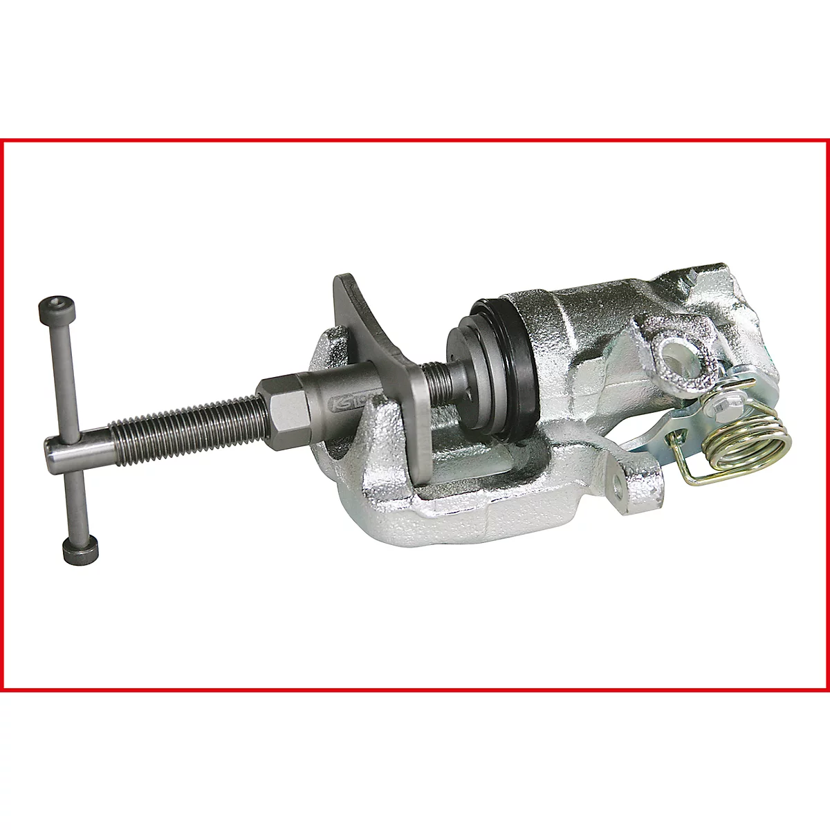 Bremskolbenrücksteller. Metallwerkzeug, Schraube mit T-Griff.
