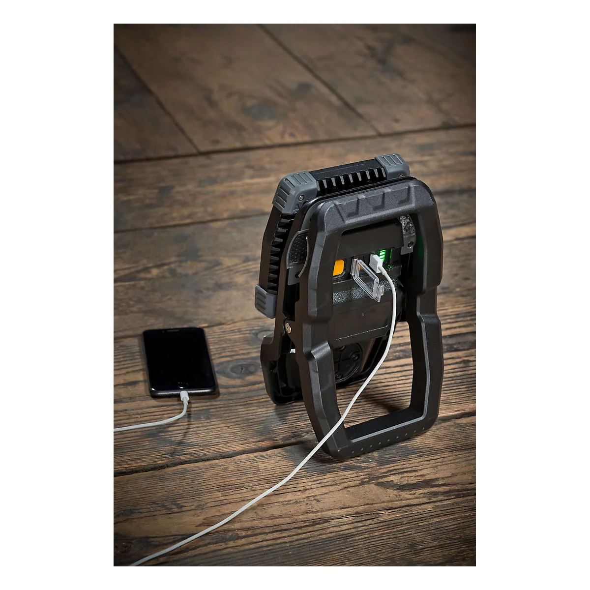 Brennenstuhl Akku LED Arbeitsstrahler CL 4050 MA, SMD-LEDs, orientation 360°, 3 niveaux de commutation, mobile, 3800 lm, IP65, USB Powerbank intégré, noir