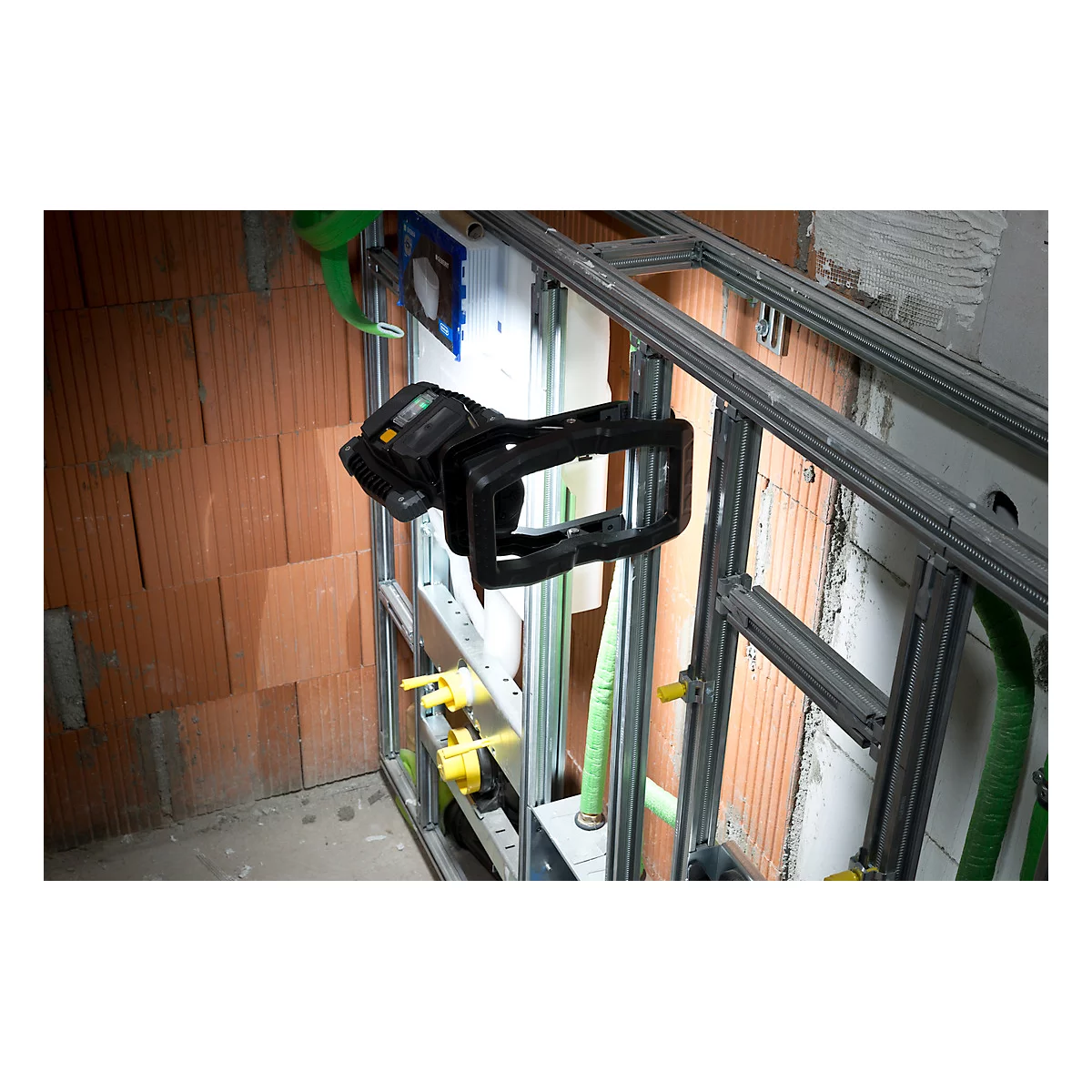Brennenstuhl Akku LED Arbeitsstrahler CL 4050 MA, SMD-LEDs, orientation 360°, 3 niveaux de commutation, mobile, 3800 lm, IP65, USB Powerbank intégré, noir
